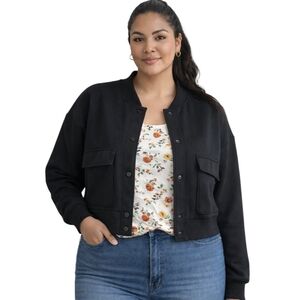 SHEIN Classic Black Bomber Jacket